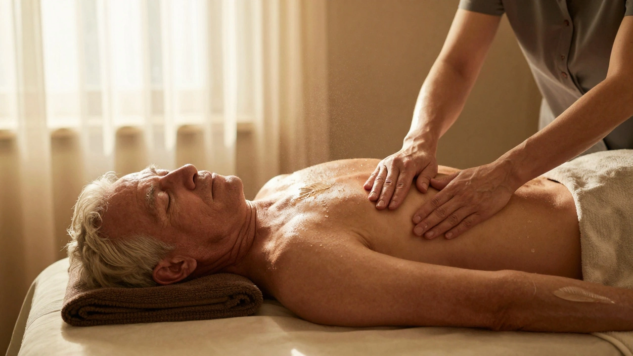 Lingam masáž pro starší muže: Co očekávat a jak přizpůsobit dotek