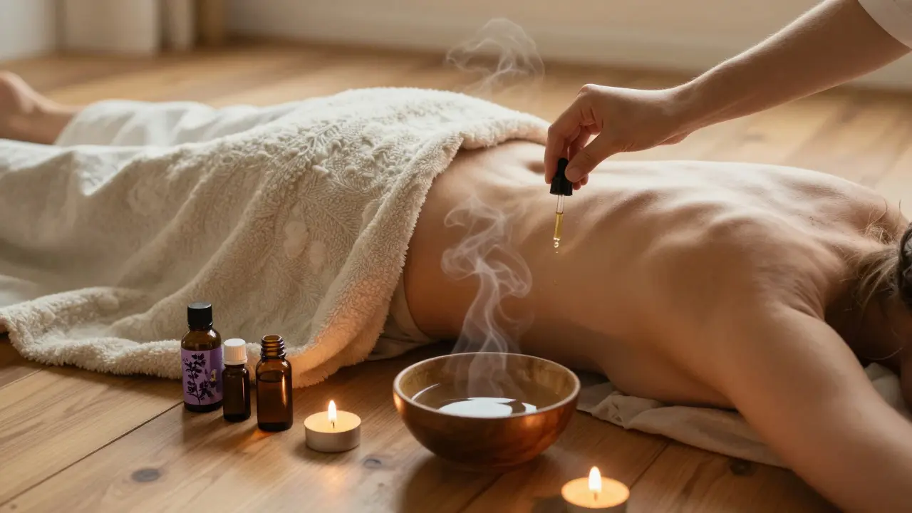 Aromatické oleje pro yoni masáž: Nejlepší volby a bezpečnostní pravidla