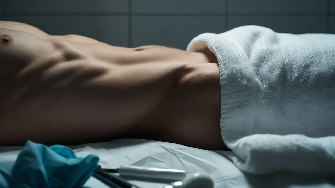 Klinický pohled na pánevní oblast před vyšetřením